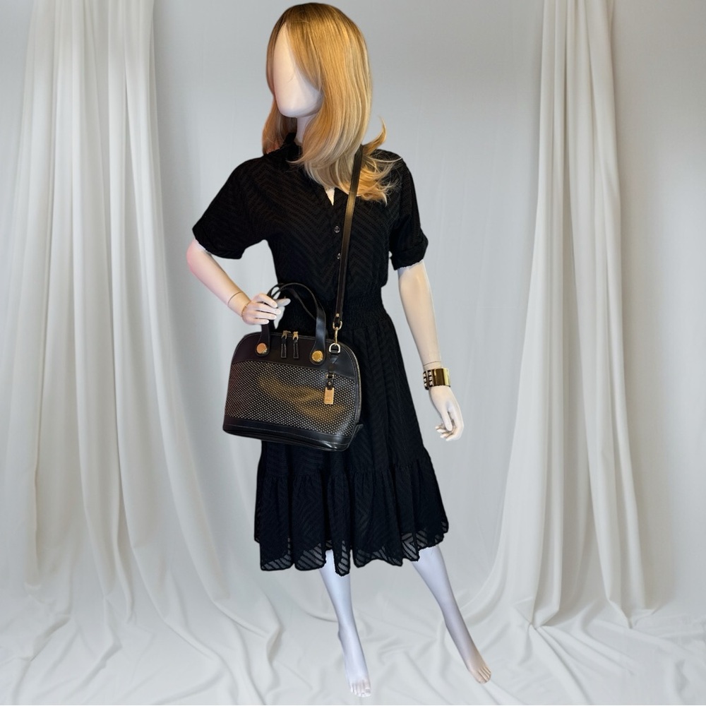 Dooney & Bourke EUC Vintage Perforated Cabriolet Dome Satchel - Picture 16 of 16